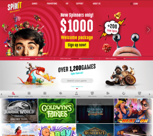 SpinIT Casino Home